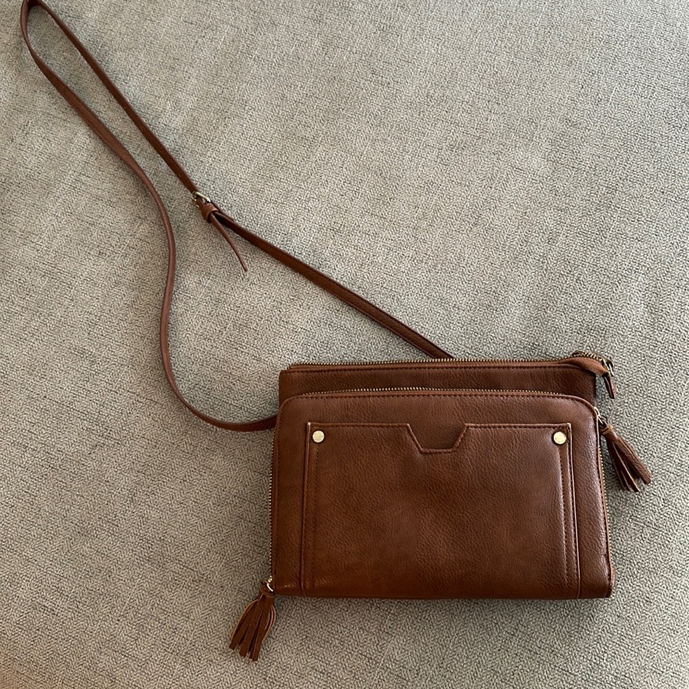 CrossBody Brown Leather Purse
